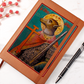 Dog Headed St Christopher Orthodox Icon Leather Journal