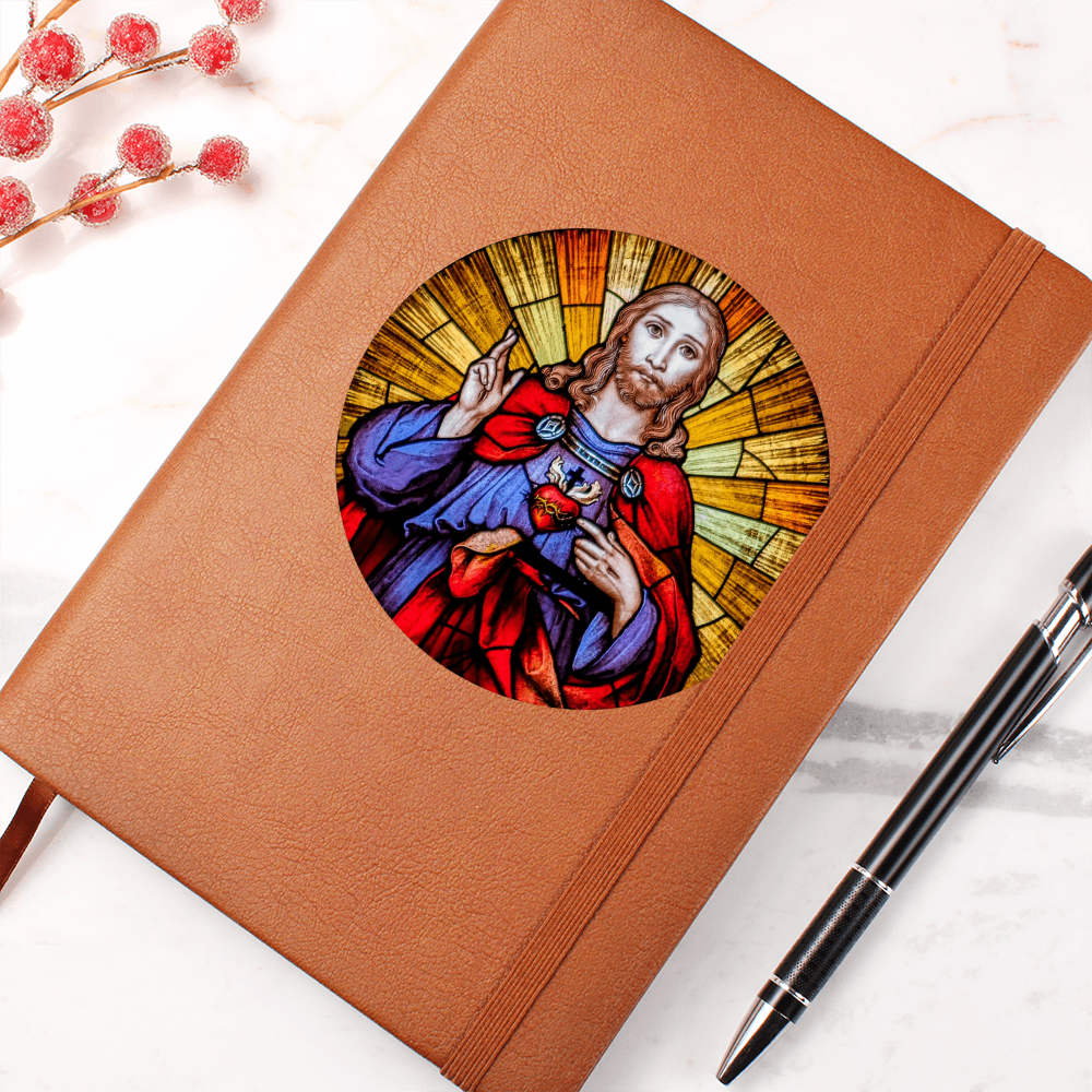 Sacre Heart of Jesus Leather Journal