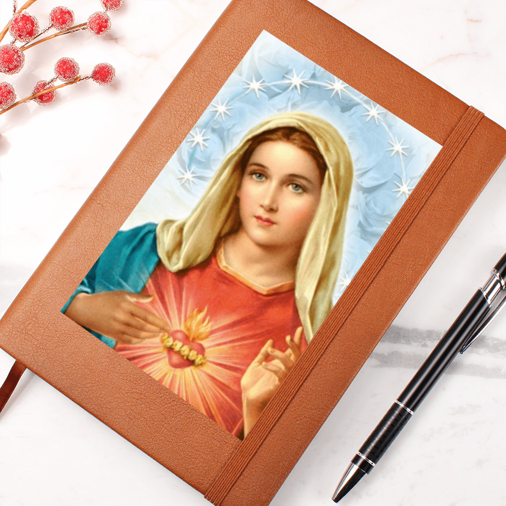 Immaculate Heart of Mary Leather Journal