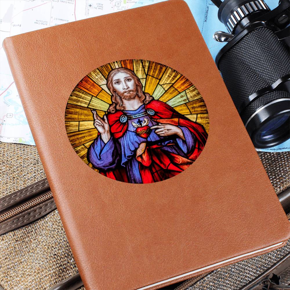 Sacre Heart of Jesus Leather Journal
