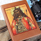 Dog Headed St Christopher Orthodox Icon Leather Journal