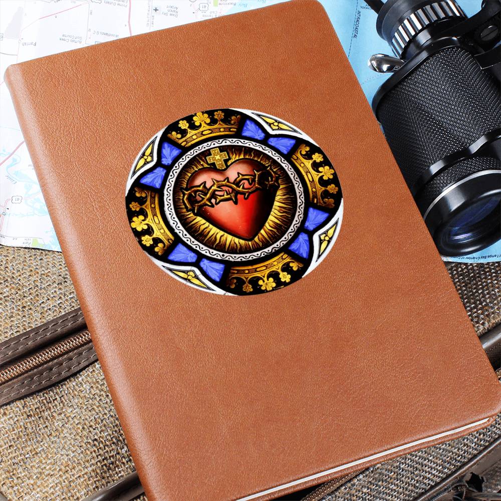 Sacred Heart of Jesus Leather Journal
