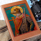 Dog Headed St Christopher Orthodox Icon Leather Journal