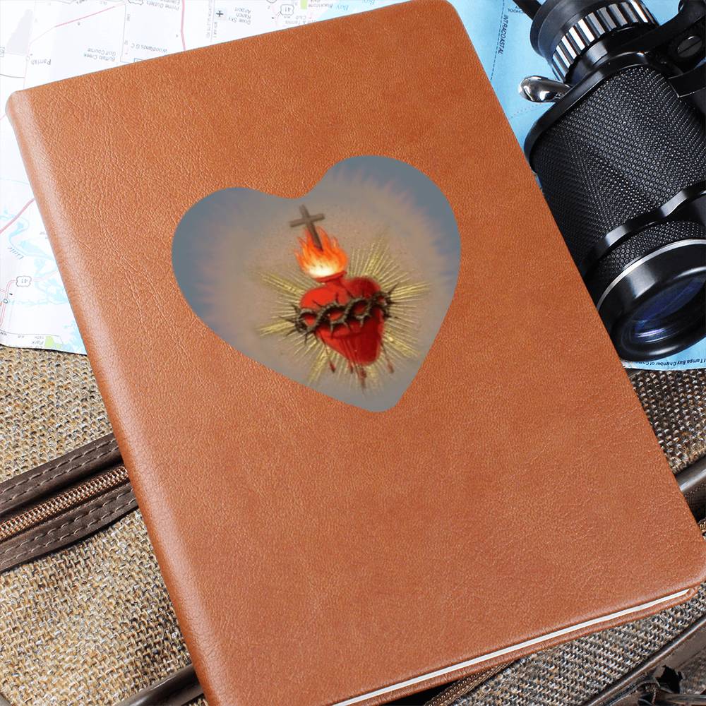Sacred Heart Leather Journal