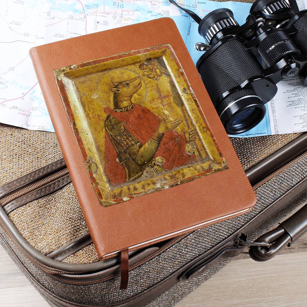 Dog Headed Christopher Orthodox Icon Leather Journal