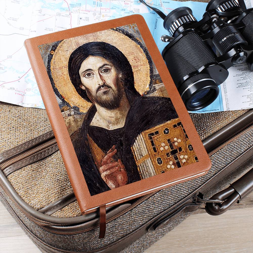 Christ Pantocrator of Sinai Orthodx Icon Leather Journal