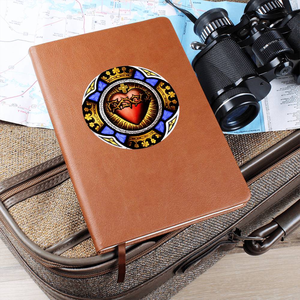 Sacred Heart of Jesus Leather Journal