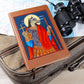 Dog Head St Christopher Orthodox Icon Leather Journal
