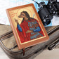 St Christopher Dog Head Orthodox Icon Leather Journal