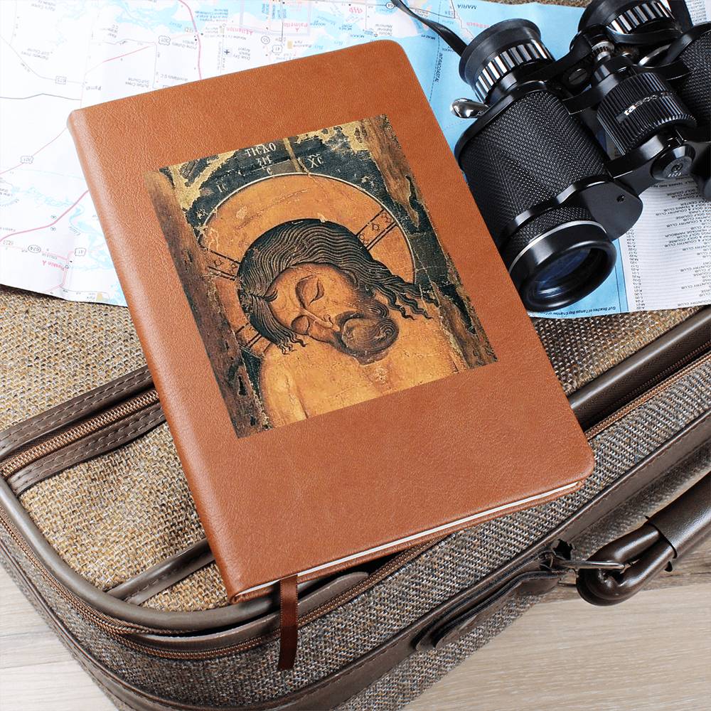 Extreme Humility Orthodox Icon Christ the Bridegroom Leather Journal