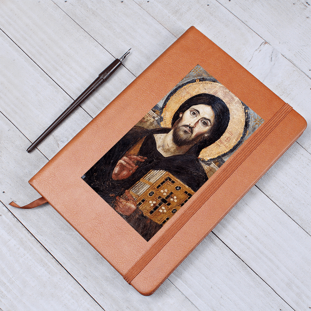 Jesus Christ Pantocrator of Sinai Leather Journal