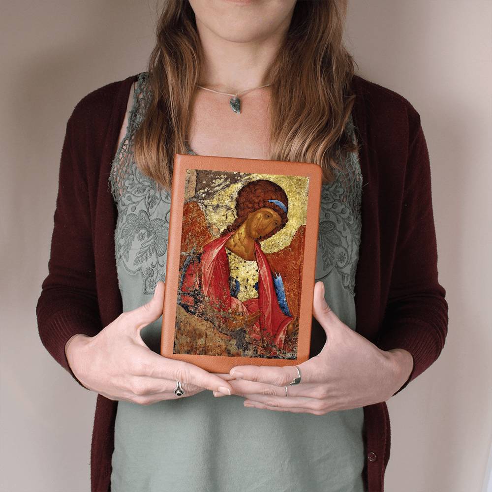 Archangel Michael Orthodox Icon by Andrey Rublev Leather Journal