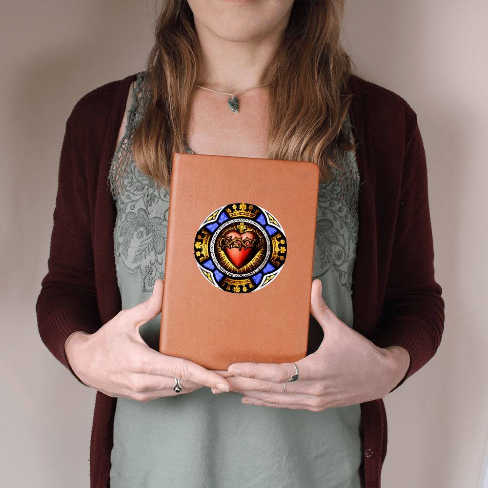 Sacred Heart of Jesus Leather Journal