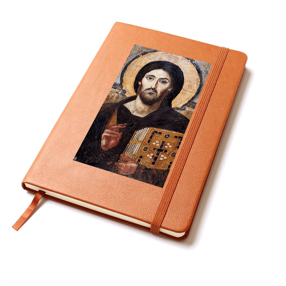 Jesus Christ Pantocrator of Sinai Leather Journal