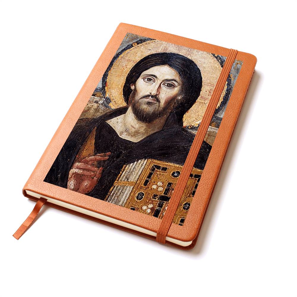 Christ Pantocrator of Sinai Orthodx Icon Leather Journal