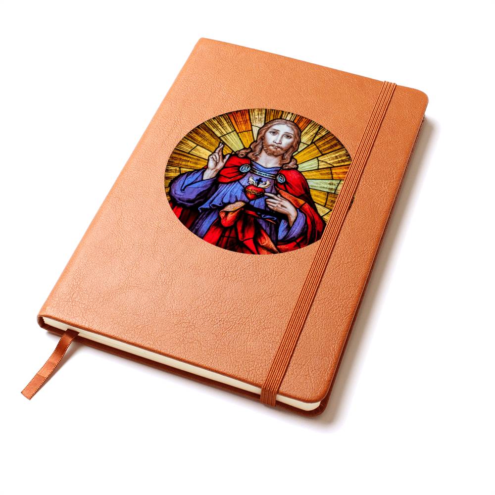 Sacre Heart of Jesus Leather Journal
