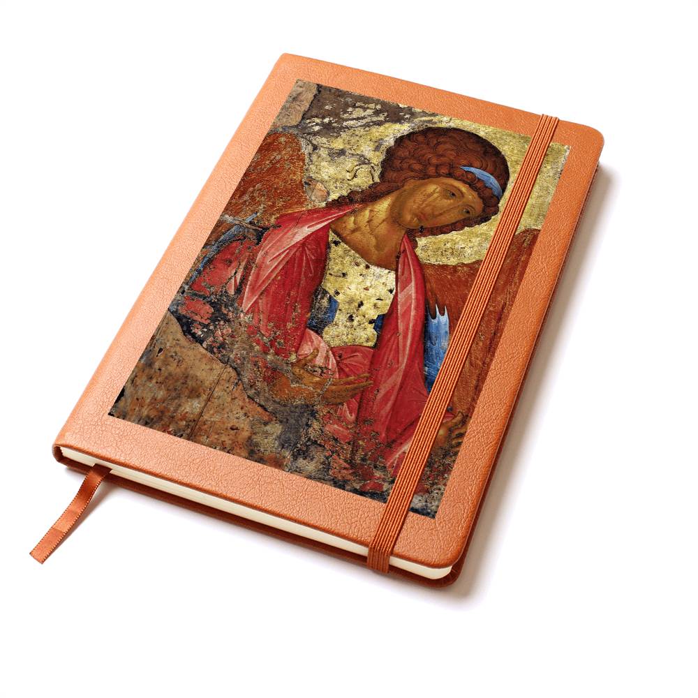 Archangel Michael Orthodox Icon by Andrey Rublev Leather Journal