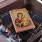 Theotokos Icon Leather Journal, Orthdox Icon Leather Notebook