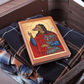St Christopher Dog Head Orthodox Icon Leather Journal