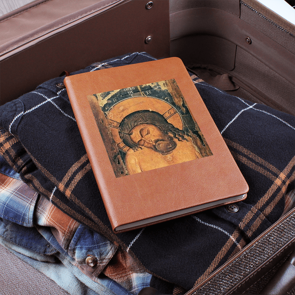 Extreme Humility Orthodox Icon Christ the Bridegroom Leather Journal