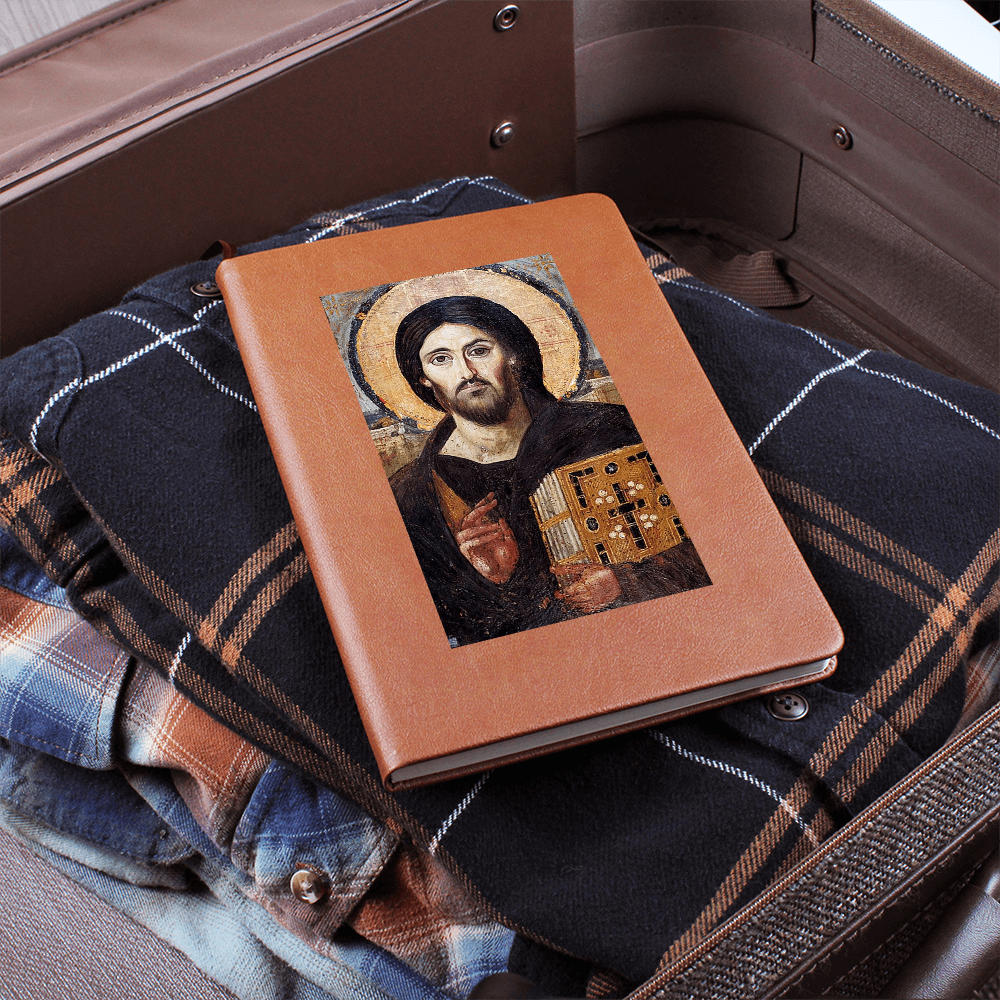 Jesus Christ Pantocrator of Sinai Leather Journal