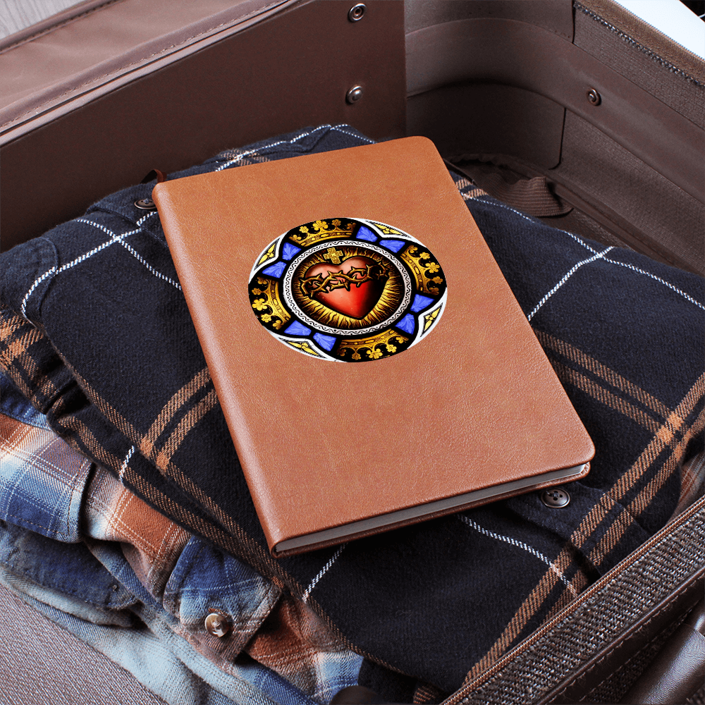 Sacred Heart of Jesus Leather Journal