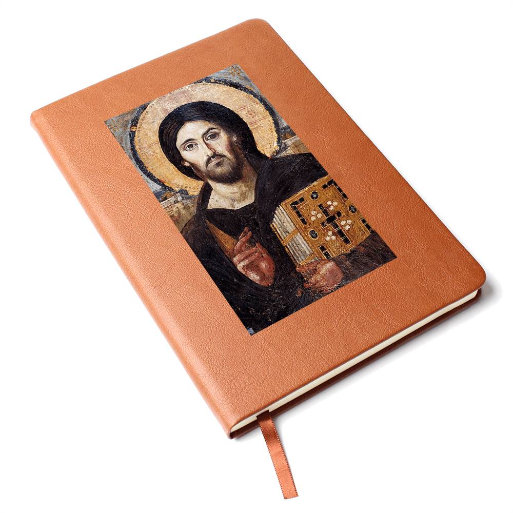 Jesus Christ Pantocrator of Sinai Leather Journal