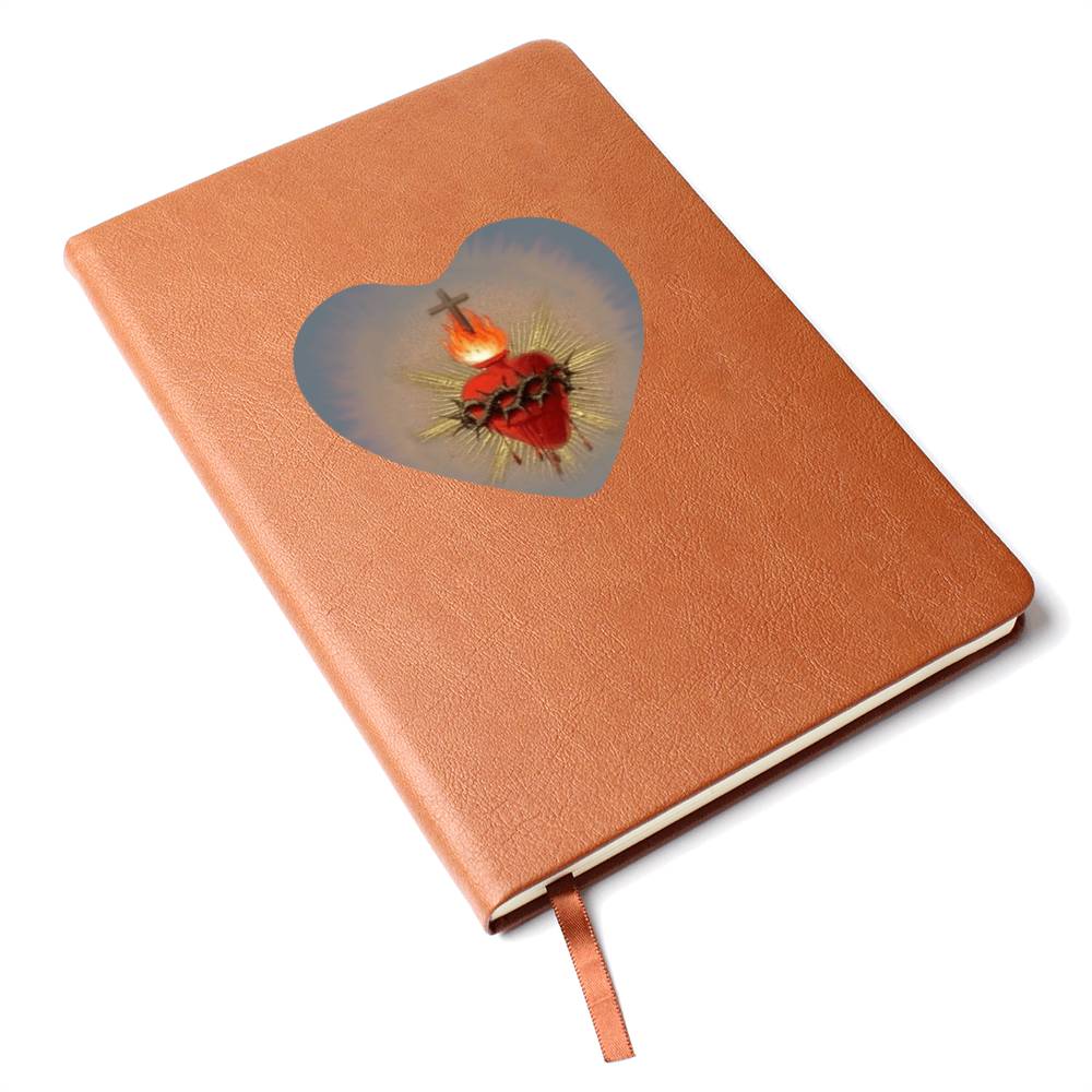 Sacred Heart Leather Journal