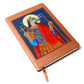 Dog Head St Christopher Orthodox Icon Leather Journal