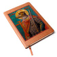 Dog Headed St Christopher Orthodox Icon Leather Journal
