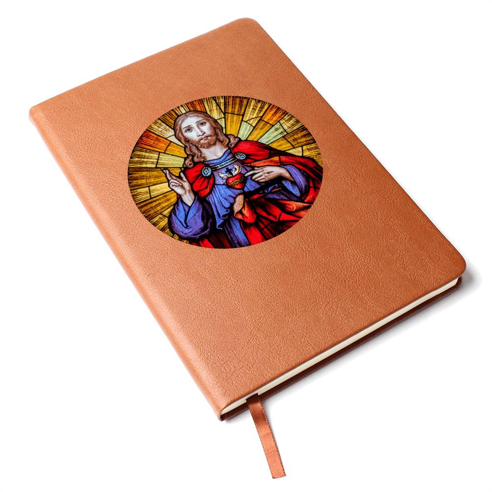 Sacre Heart of Jesus Leather Journal