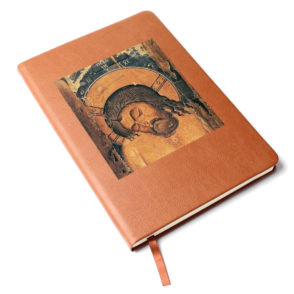 Extreme Humility Orthodox Icon Christ the Bridegroom Leather Journal