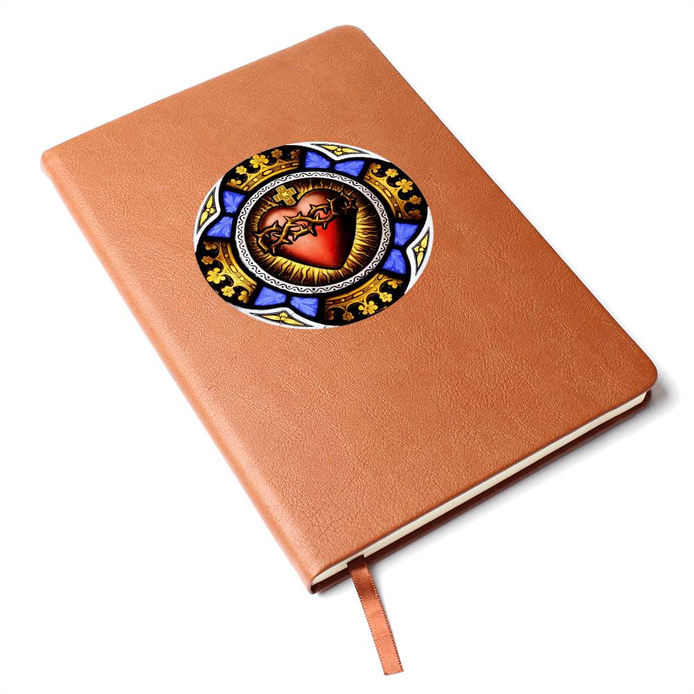 Sacred Heart of Jesus Leather Journal