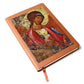 Archangel Michael Orthodox Icon by Andrey Rublev Leather Journal