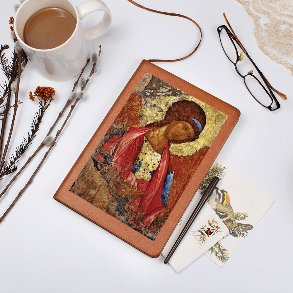 Archangel Michael Orthodox Icon by Andrey Rublev Leather Journal