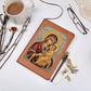 Theotokos Icon Leather Journal, Orthdox Icon Leather Notebook