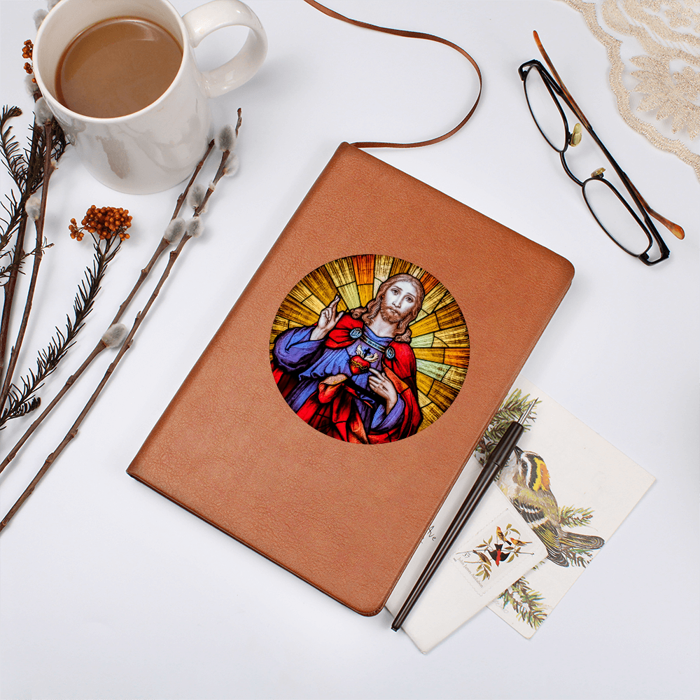 Sacre Heart of Jesus Leather Journal