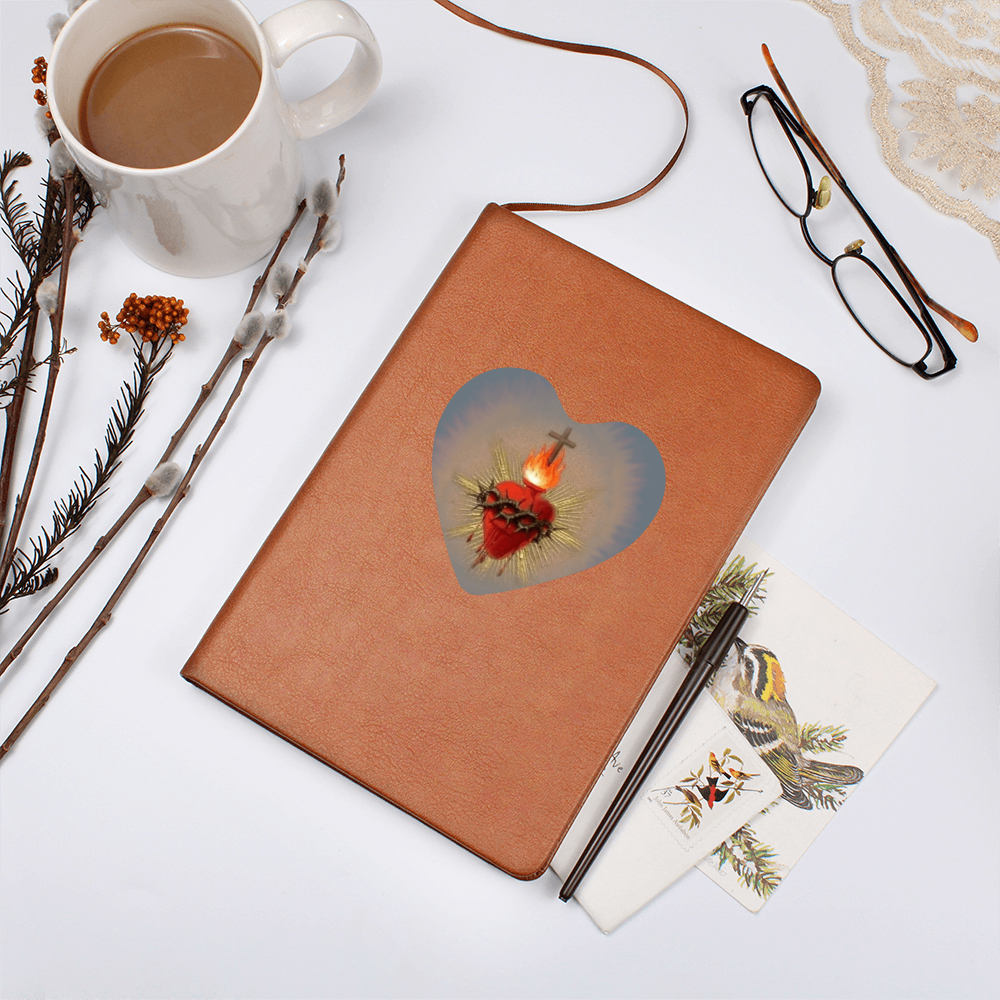 Sacred Heart Leather Journal