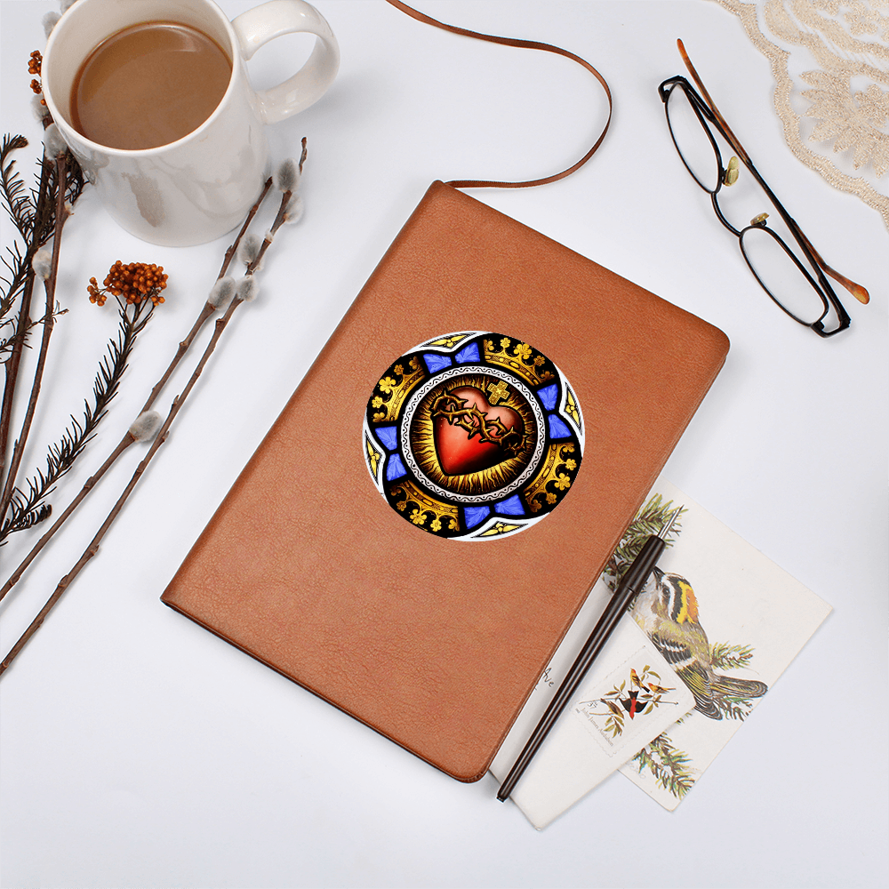 Sacred Heart of Jesus Leather Journal