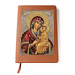 Theotokos Icon Leather Journal, Orthdox Icon Leather Notebook