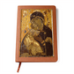 Theotokos Vladimir Leather Journal, Orthodox Icon Leather Notebook