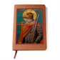 Dog Headed St Christopher Orthodox Icon Leather Journal