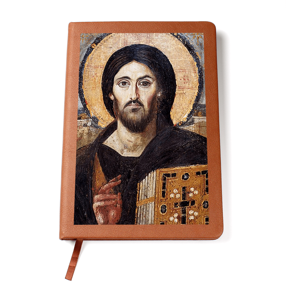 Christ Pantocrator of Sinai Orthodx Icon Leather Journal