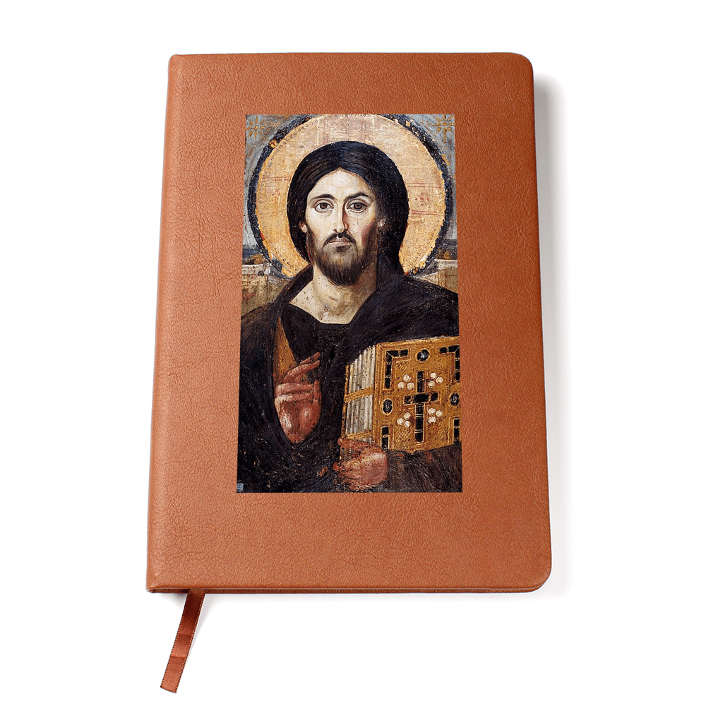Jesus Christ Pantocrator of Sinai Leather Journal