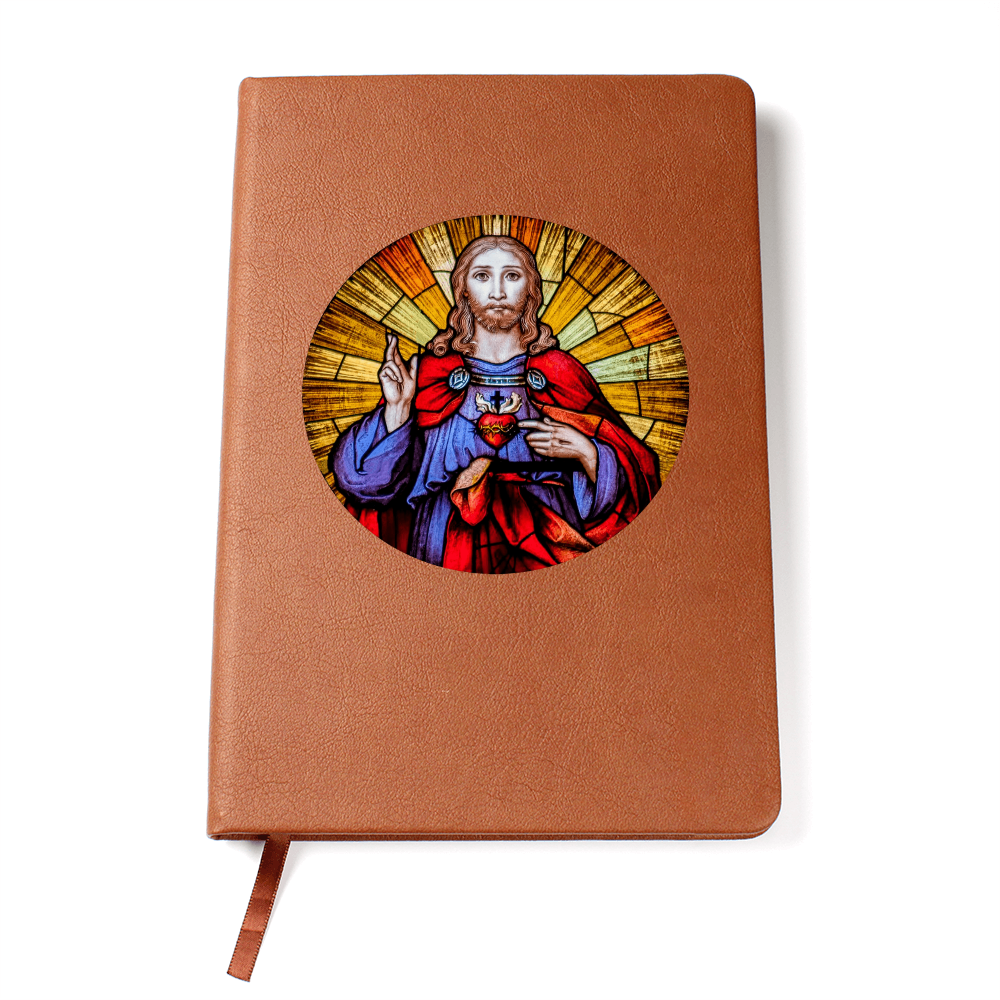 Sacre Heart of Jesus Leather Journal