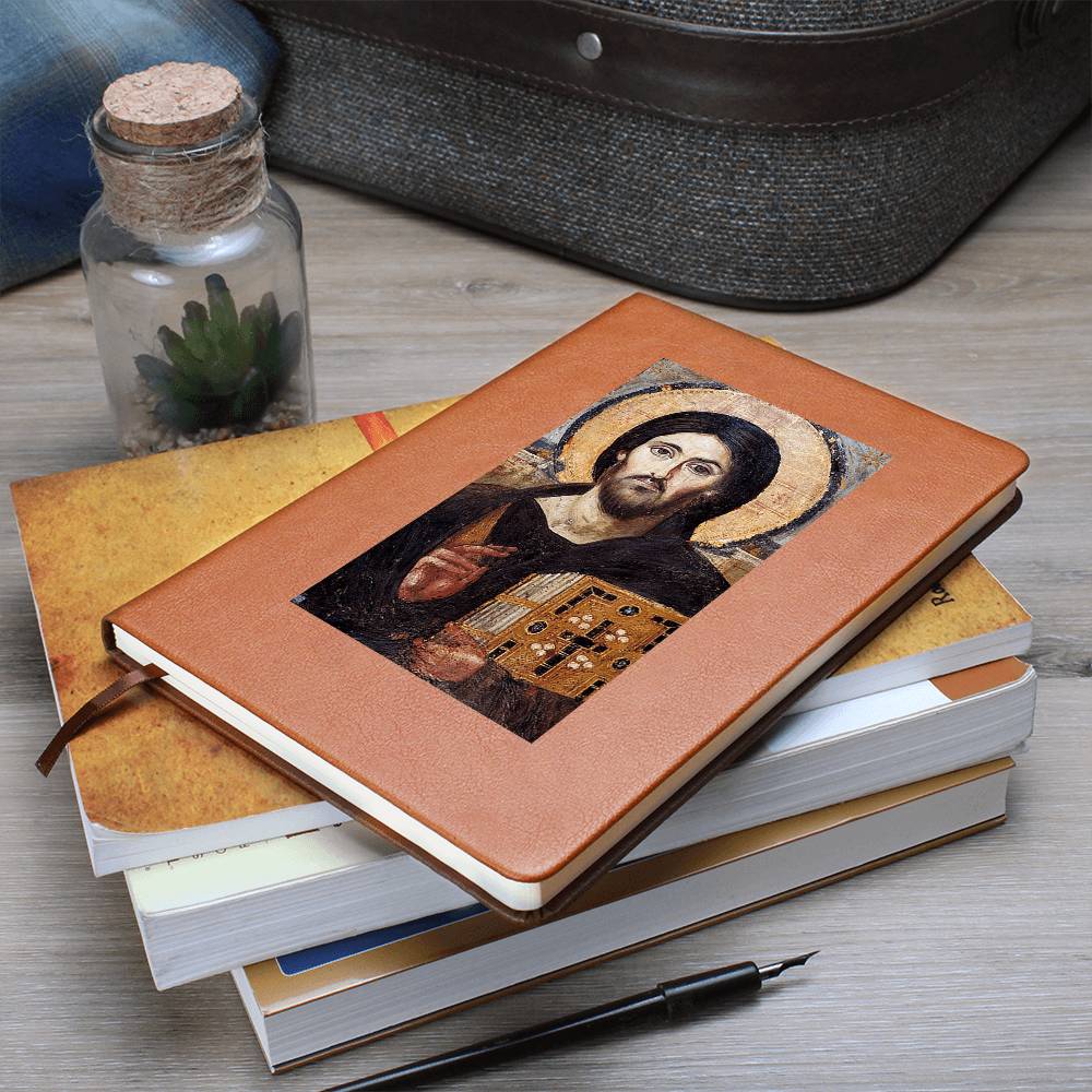 Jesus Christ Pantocrator of Sinai Leather Journal