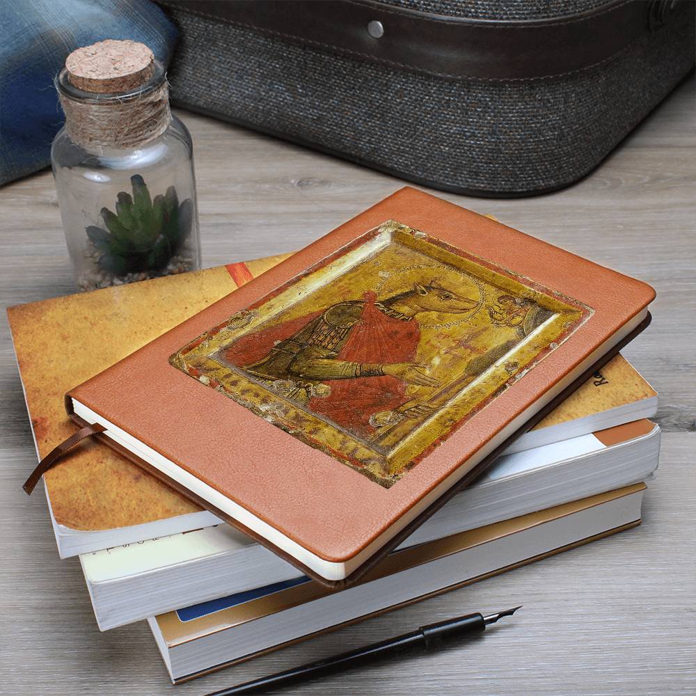 Dog Headed Christopher Orthodox Icon Leather Journal