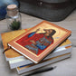 St Christopher Dog Head Orthodox Icon Leather Journal