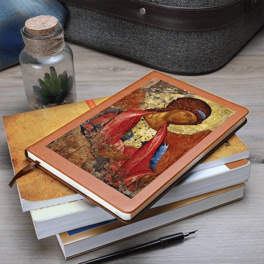 Archangel Michael Orthodox Icon by Andrey Rublev Leather Journal