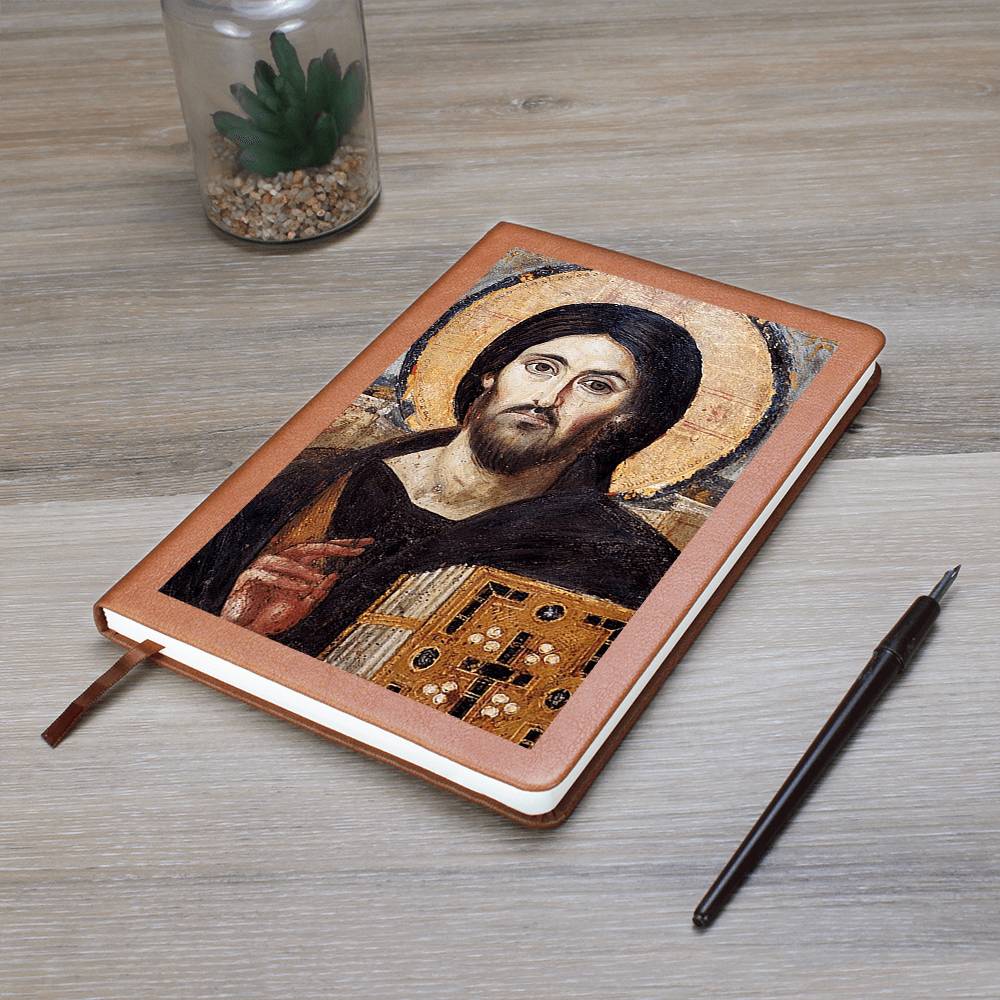 Christ Pantocrator of Sinai Orthodx Icon Leather Journal